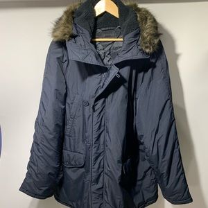 Uniqlo Men’s navy blue parka 3XL n-3b NWOT
